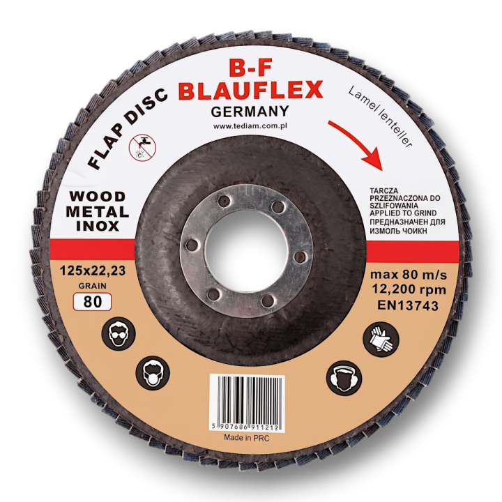 Tarcza listkowa blue Z-Zirconium+biały korund BLAUFLEX